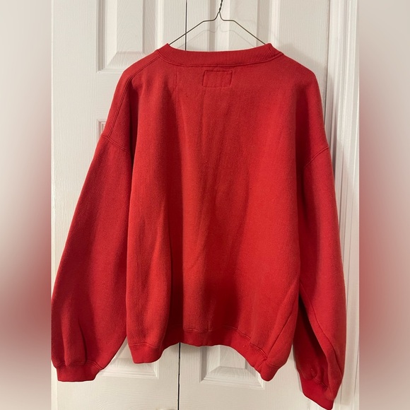 Bugle Boy 1977 Women's Red Medium Sweatshirt Long Sleeve - Picture 2 of 9
